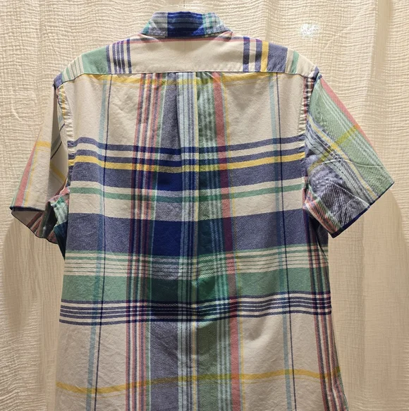 Ralph Lauren Men's Classic Fit Plaid Oxford Shirt - Picture 3 of 4